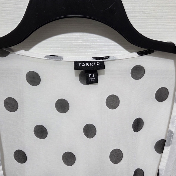 Torrid White and Black Polka Dot Dress - Picture 3 of 4